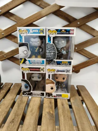 Funkos Marvel: Colossus, Korg, Domino, Hawk 5€