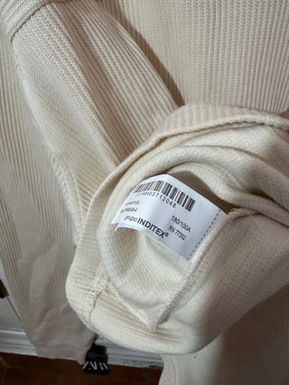 Jersey Zara Beige Nuevo Talla M
