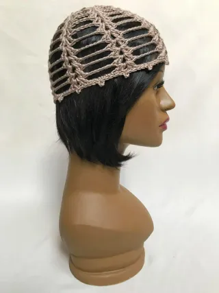 Mesh hat colore caffelatte/beige