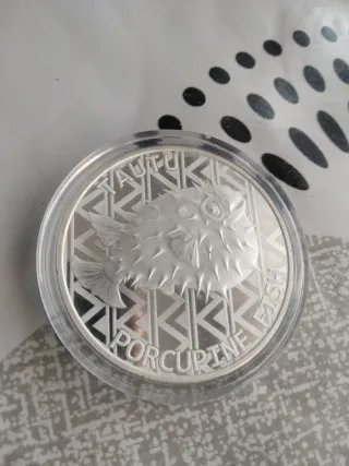 Moneda Plata 1 Oz Porcupine 2021