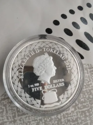 Moneda Plata 1 Oz Porcupine 2021