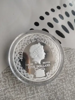 Moneda Plata 1 Oz Porcupine 2021