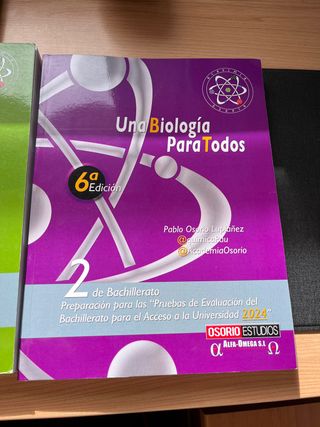 Libro Biología 2º Bachillerato Osorio