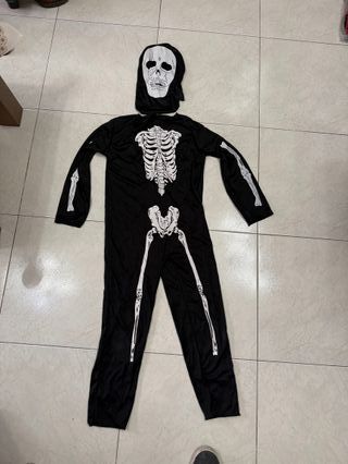 Disfraz Esqueleto Carnaval Halloween T. 7-9