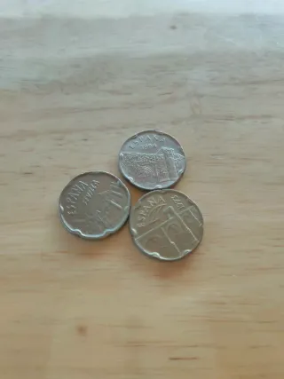 Lote 3 monedas 50 pesetas