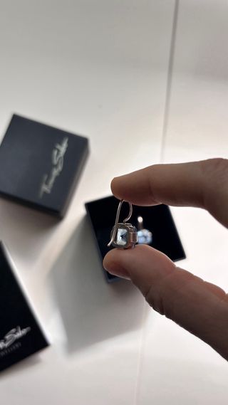 Pendientes Thomas Sabo Plata Azul Celeste