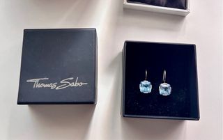 Pendientes Thomas Sabo Plata Azul Celeste