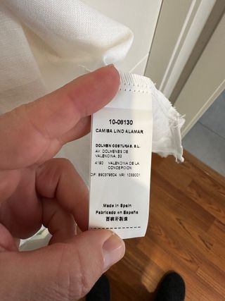 Camisa blanca de lino niño ceremonia