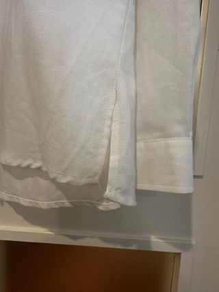 Camisa blanca de lino niño ceremonia