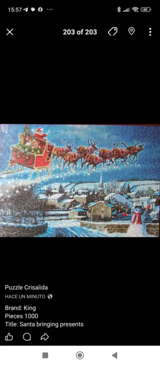 Puzzle King 1000 piezas Santa