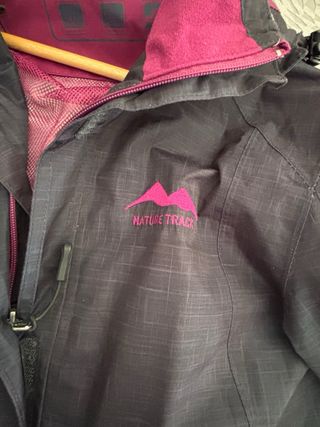 Cortavientos Crivit Negro y Morado