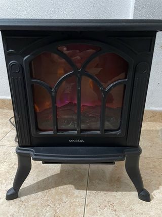 Cecotec Chimenea Eléctrica Negra