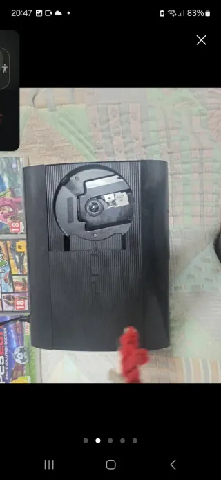 Consola PS3 Super Slim Negra + 6 Juegos i cables