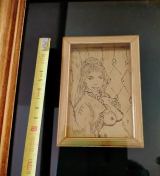 Quadro serigrafia ottone placato oro