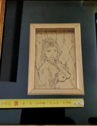 Quadro serigrafia ottone placato oro