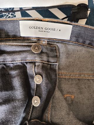 Pantalones Golden Goose T31 corte recto ancho