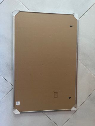 Pizarra metálica plateada