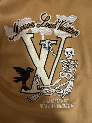 Chaqueta Bomber lv Beige y Blanca