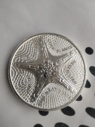 Moneda 1 Oz Plata Estrella Mar 2023