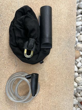 Bici pieghevole Oxylane blu compatta