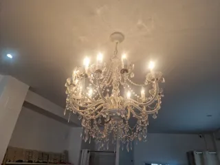 Lámpara de araña de cristal