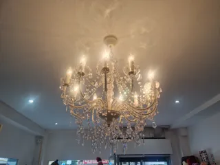 Lámpara de araña de cristal