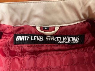 Chaqueta de Piel Negra y Blanca