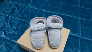 Mou stivaletti grigi in montone