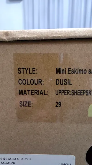 Mou stivaletti grigi in montone