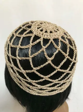 Mesh hat colore oro taglia unica