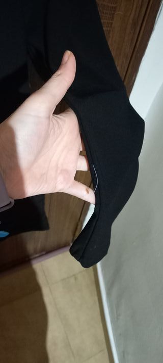 Vestido negro drapeado