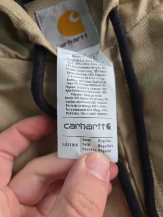 Chaqueta Carhartt Beige con Capucha