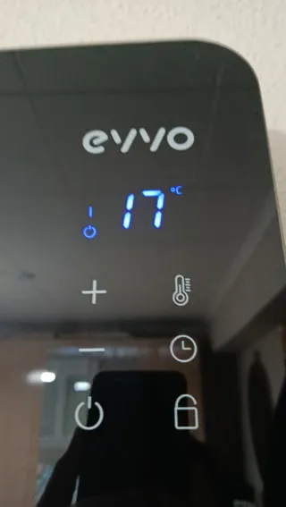 Calefactor Cristal Negro 1000W