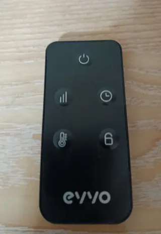 Calefactor Cristal Negro 1000W