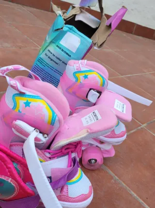 Patines unicornio niña Talla 30-33