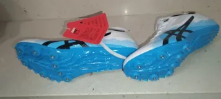 Zapatillas Atletismo Blancas y Azules
