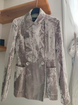 Giacca vintage Martina Spiga velluto lilla chiaro