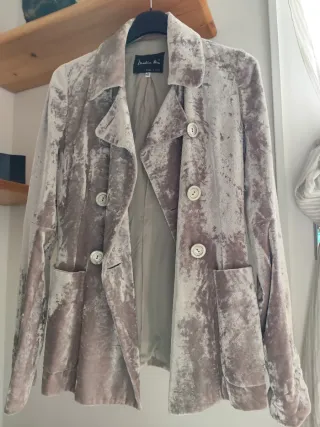 Giacca vintage Martina Spiga velluto lilla chiaro