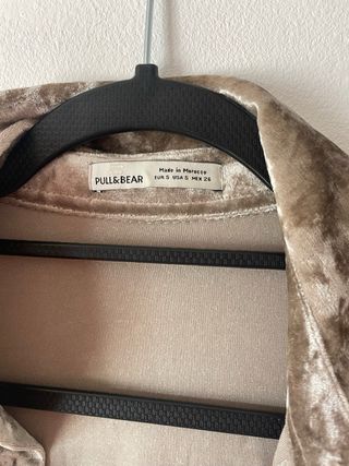 Camisa Pull&Bear Talla S Terciopelo