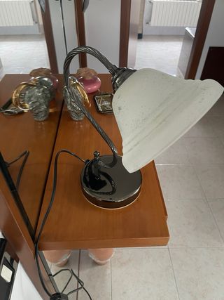 Coppia Lampade Design Vetro e Metallo