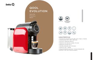 Cafetera Delta Q Negra DE USO!