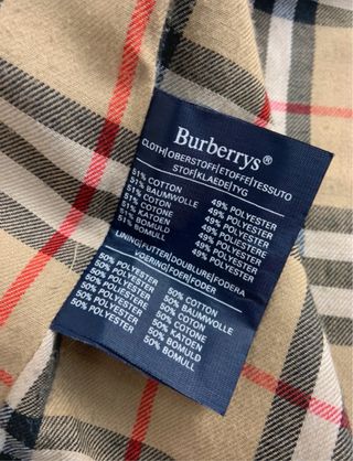 Gabardina Burberrys Beige Clásica Vintage