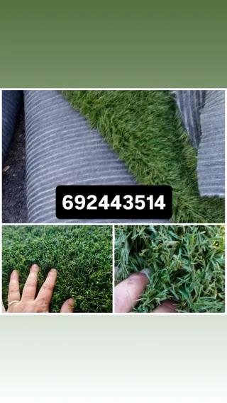 Césped artificial en rollo