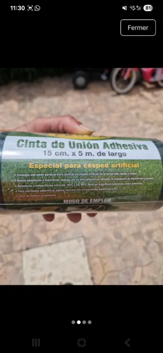 Cinta Unión Adhesiva Césped Artificial FAURA