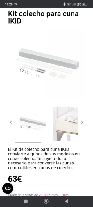 Kit colecho para cuna IKID