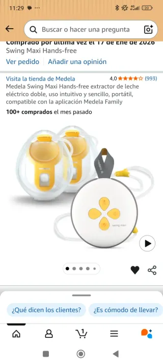 Sacaleches Medela Swing Maxi Hands-free