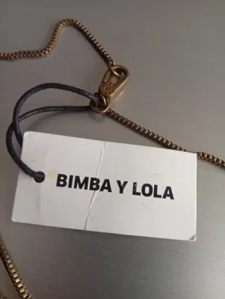 Colgante Bimba y Lola Hojas Dorado y Plateado