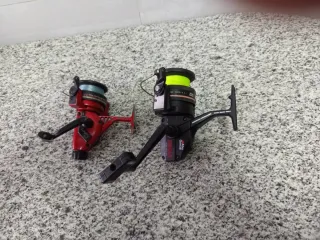 Abu Cardinal 555 y 558 GLX 2 carretes de pesca.