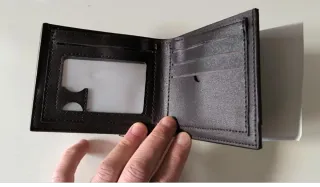 Billetera Hombre Vintage Marrón Nueva