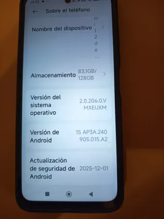 Xiaomi Smartphone Negro